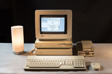 An SM124 on a Mega ST and Megafile 30
