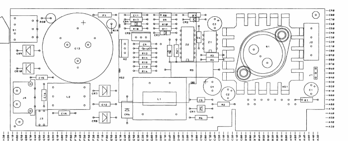 IBM PCjr Power Board component placement (Technical Reference B-24)