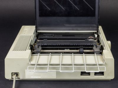 Rear panel with the two SIO connectors and the rating plate
