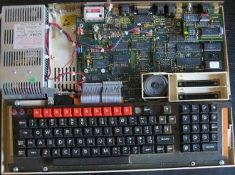 Acorn BBC Master 128 with top cover removed