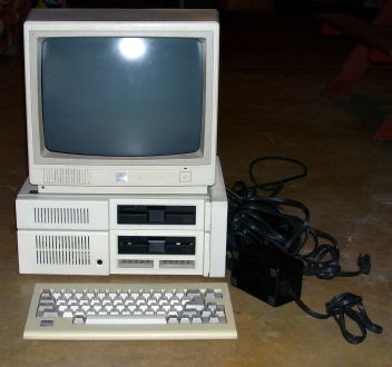 IBM PCjr with several sidecars attached