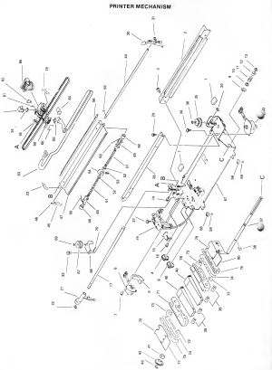 Amstrad DMP2000 DMP3000 printer mechanism