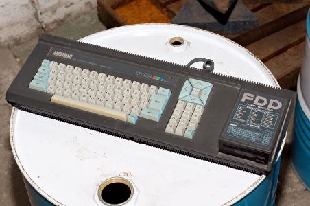 CPC 664 system unit (close view of the floppy drive bay)