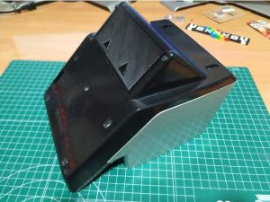 Epoch Galaxy II underside with 3D-printed battery cover