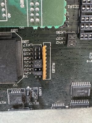 Amstrad PC3286 option links LK17 to LK24