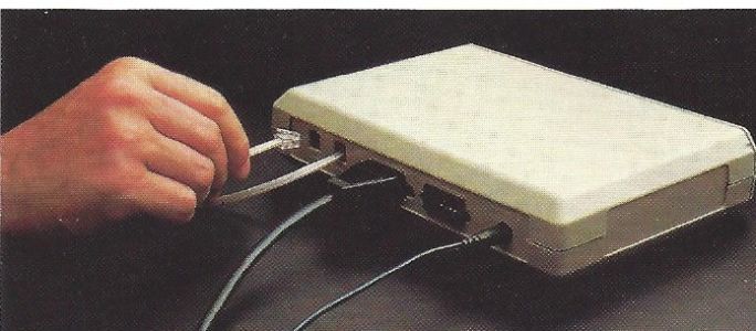 Rear of the 835 with cables being connected
