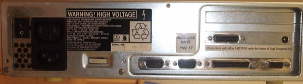 Amstrad Mega PC rear
