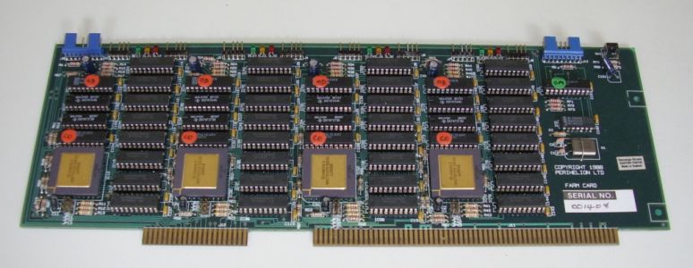 Perihelion farm card with four T800 transputers