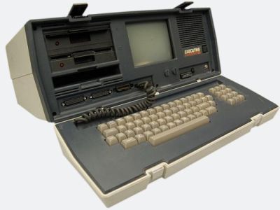Osborne Executive portable computer (open)