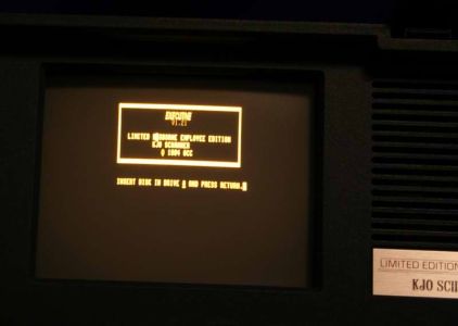 7" amber CRT display (80×24 text)