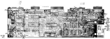 Amstrad CPC664 main PCB layout