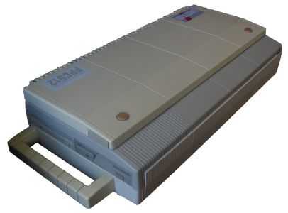 Closed for carrying, with the PPC512 badge on the lid